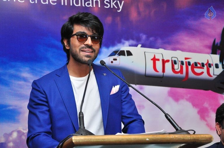 Ram Charan Trujet Airways Press Meet - 36 / 42 photos