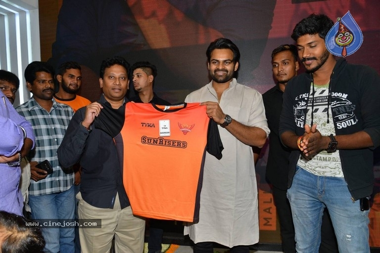 Sai Dharam Tej Launches Sunrisers Hyderabad T Shirt  - 11 / 34 photos