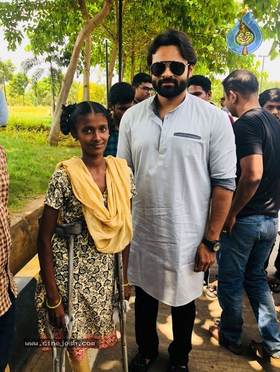 Sai Dharam Tej Meets Cancer Patient Bangaramma - 3 / 5 photos