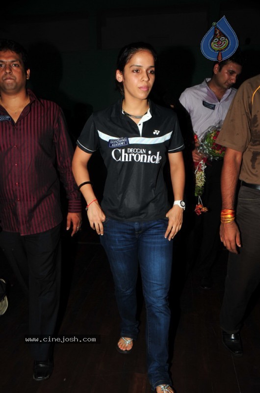 Saina Nehwal Press Meet at Gopichand Academy - 4 / 50 photos