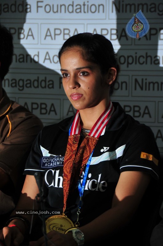 Saina Nehwal Press Meet at Gopichand Academy - 21 / 50 photos