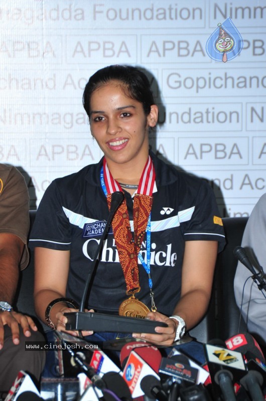 Saina Nehwal Press Meet at Gopichand Academy - 34 / 50 photos