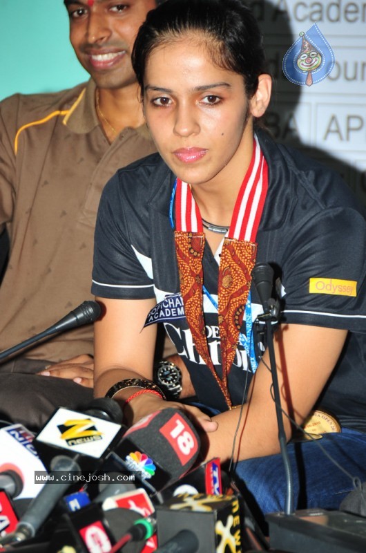 Saina Nehwal Press Meet at Gopichand Academy - 39 / 50 photos