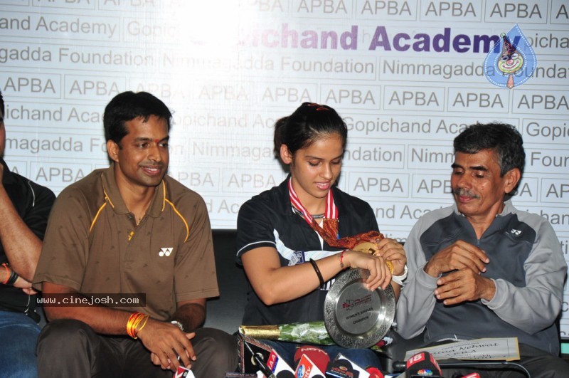 Saina Nehwal Press Meet at Gopichand Academy - 45 / 50 photos