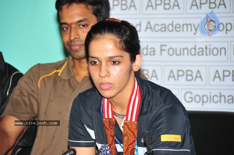 Saina Nehwal Press Meet at Gopichand Academy - 47 / 50 photos