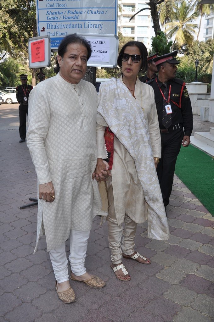 Sonu Nigam Mother Chautha Ceremony - 27 / 68 photos