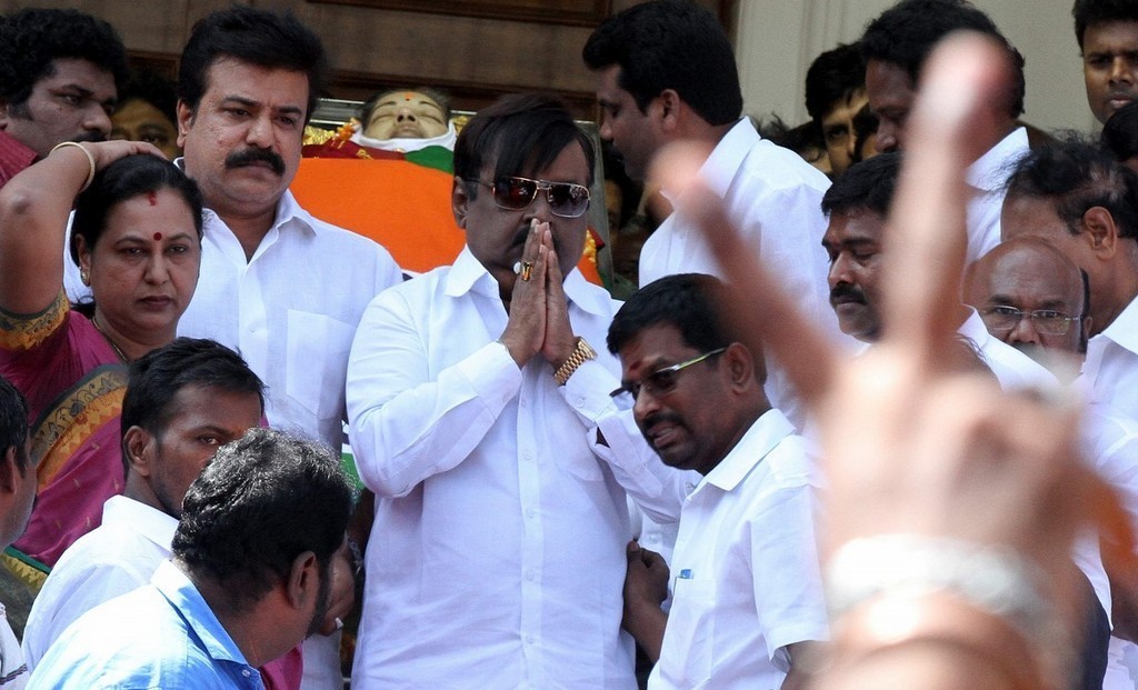 Tamil Nadu CM Jayalalithaa Final Journey Photos - 119 / 147 photos