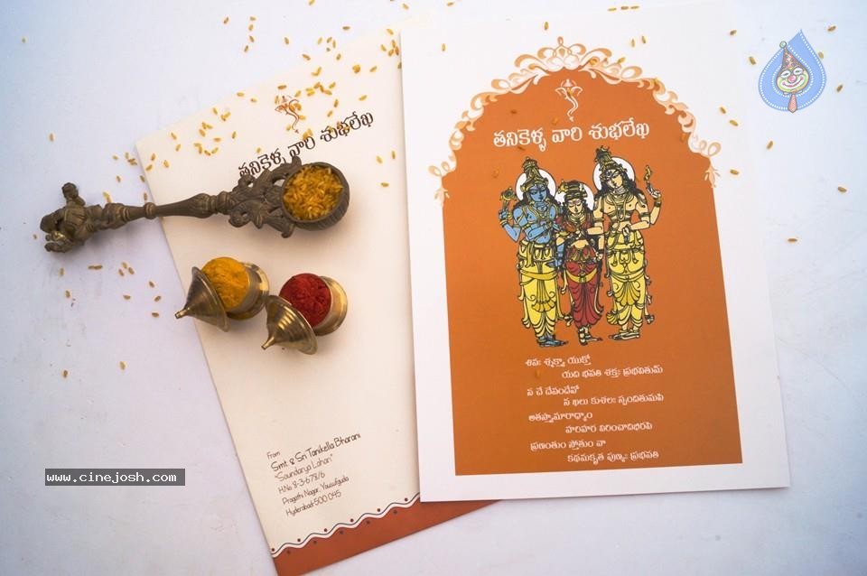 Tanikella Bharani Daughter Wedding Invitation - 4 / 4 photos