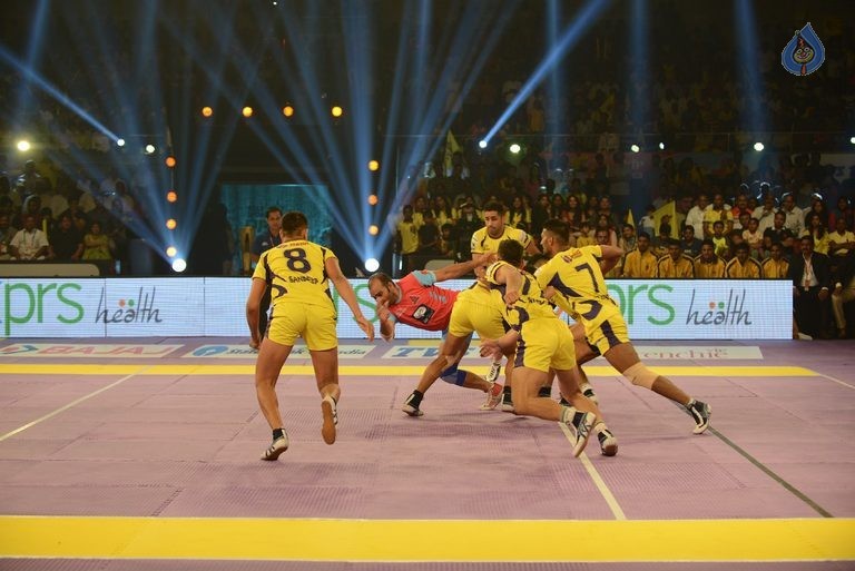 Telugu Titans Vs Jaipur Pink Panthers Kabaddi Match Photos - 48 / 100 photos