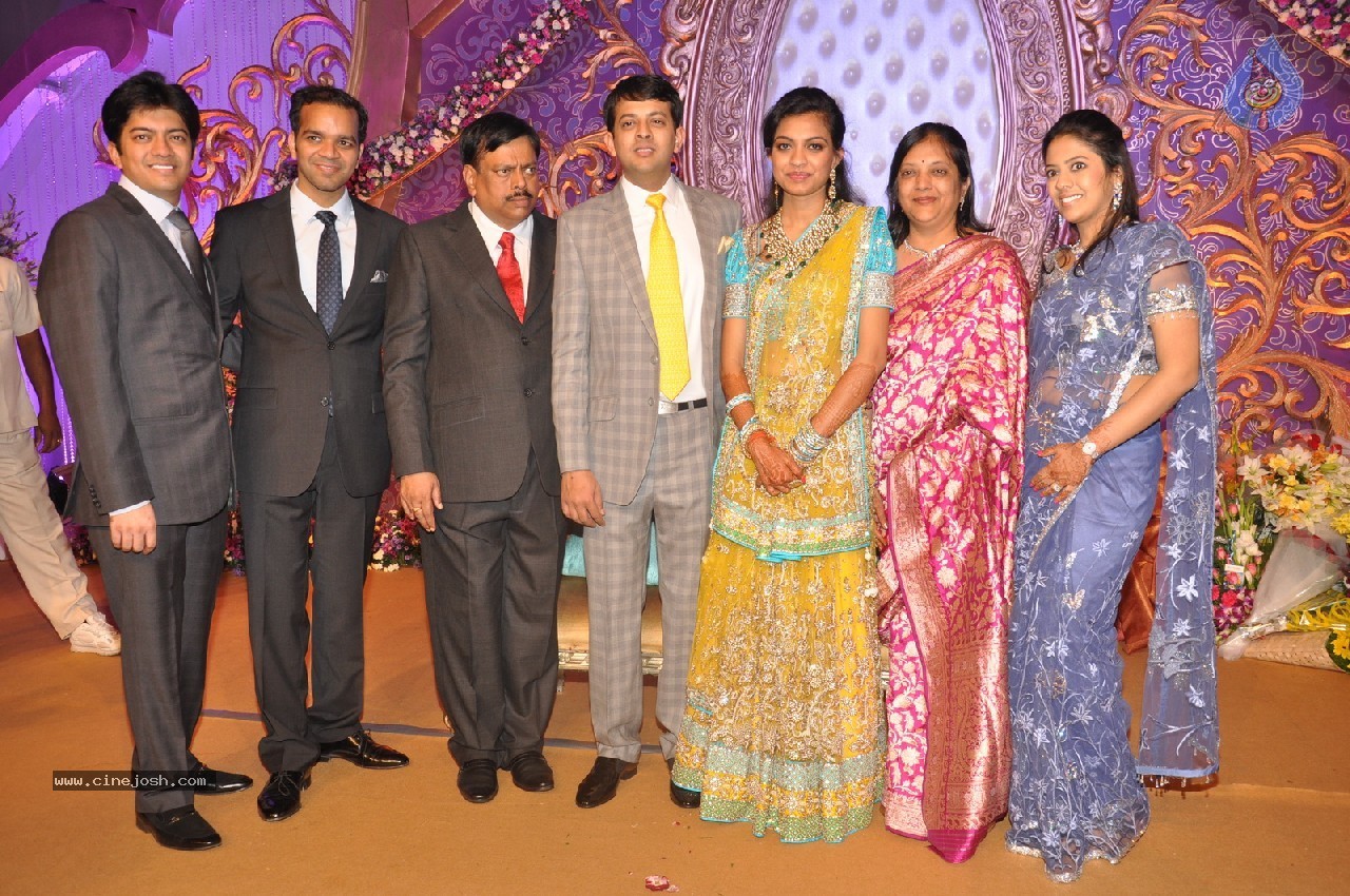Vaartha MD Girish Sanghi Son Wedding Reception - 21 / 150 photos