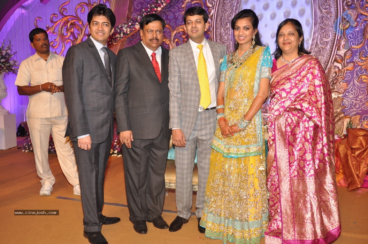 Vaartha MD Girish Sanghi Son Wedding Reception - 45 / 150 photos