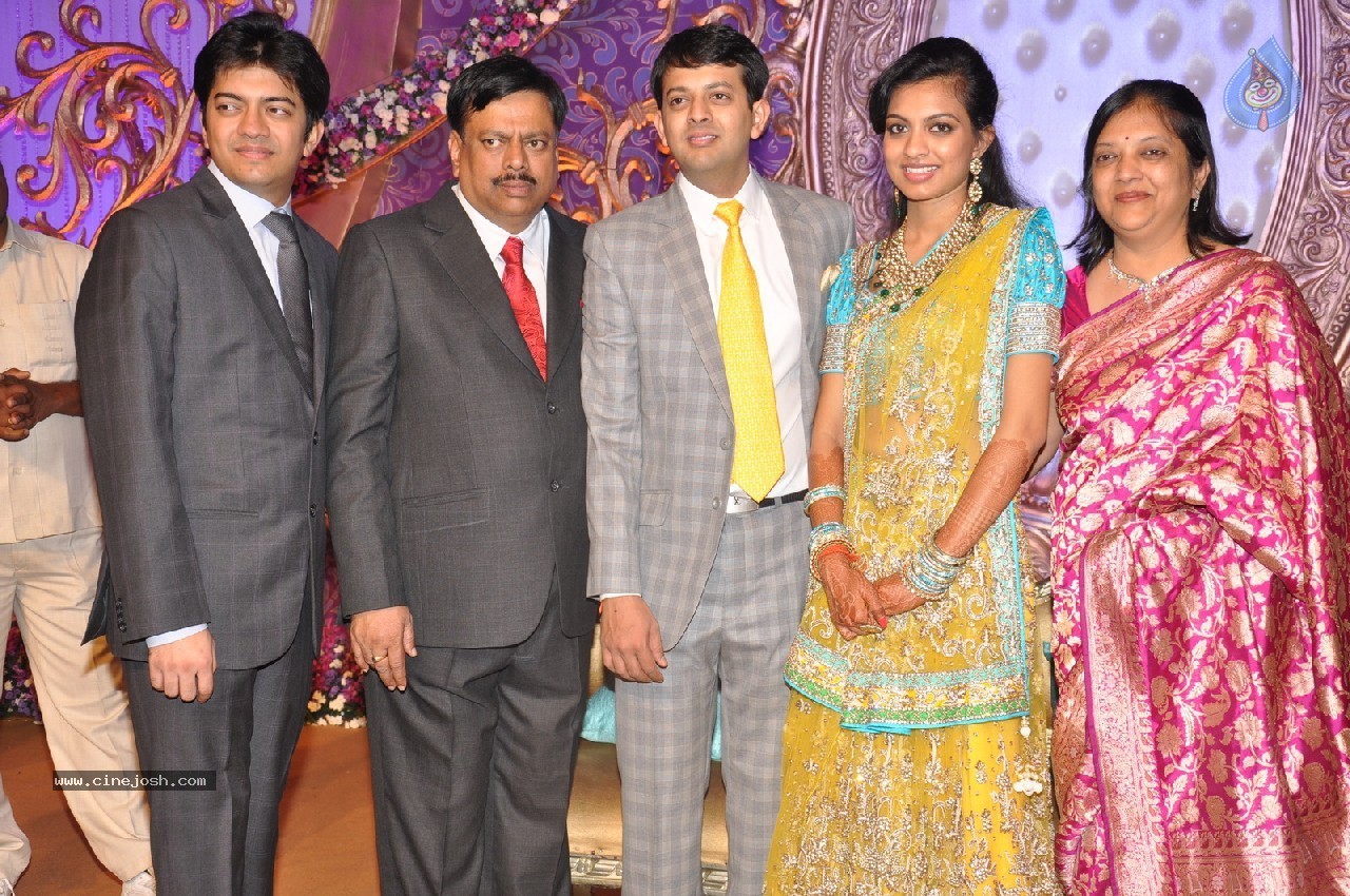 Vaartha MD Girish Sanghi Son Wedding Reception - 52 / 150 photos