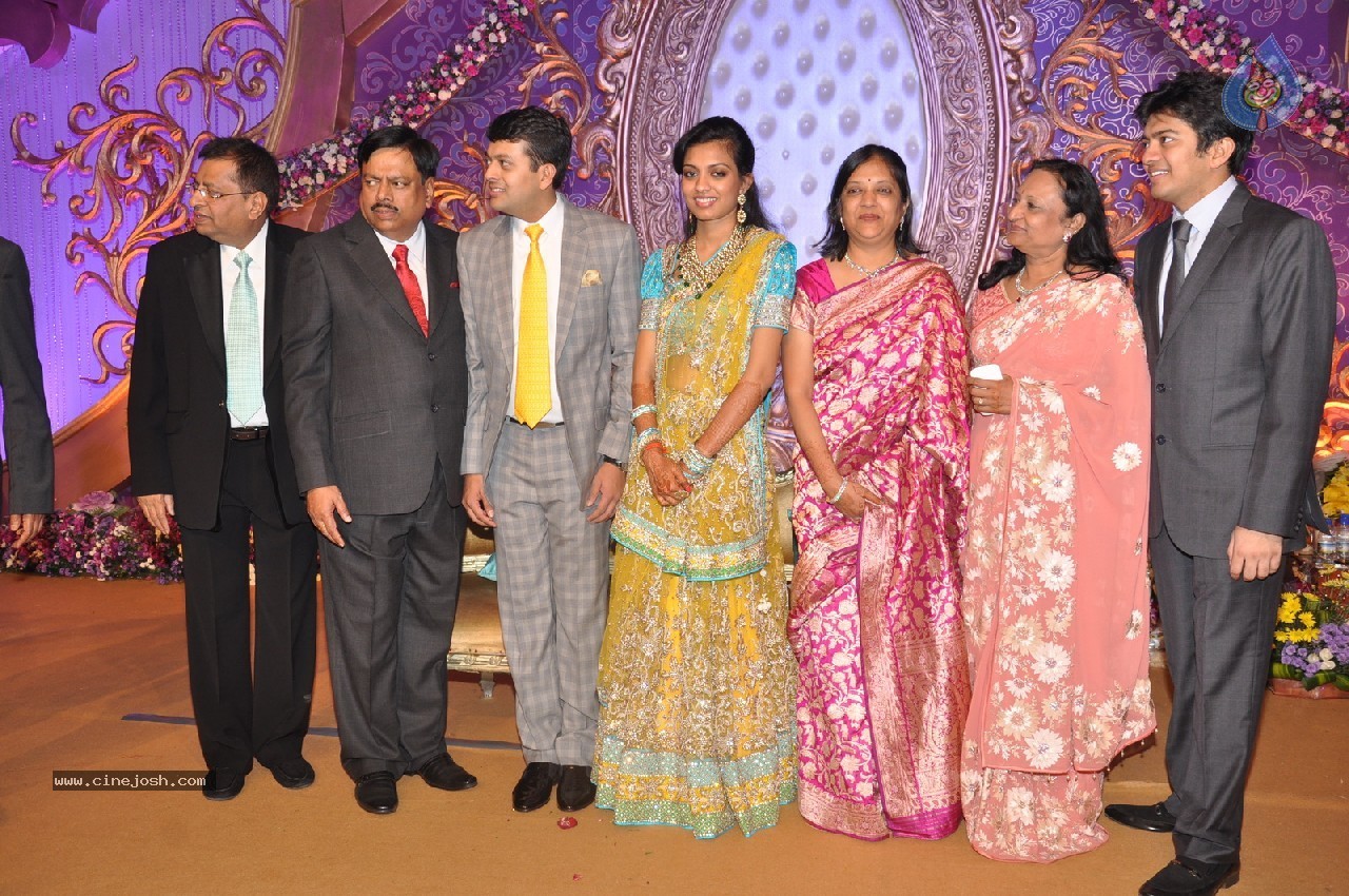 Vaartha MD Girish Sanghi Son Wedding Reception - 123 / 150 photos