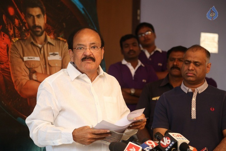 Venkaiah Naidu Watching Ghazi Movie - 25 / 42 photos