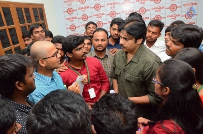 AGRI BSC Students Meets Pawan Kalyan - 20 of 21