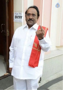 Celebrities Cast Their Votes in GHMC Elections 2 - 4 of 41