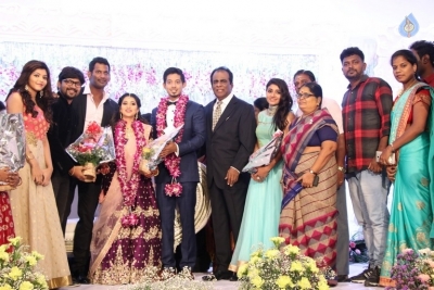 Hero Vishal Sister Aishwarya Wedding Reception Photos - 18 of 31