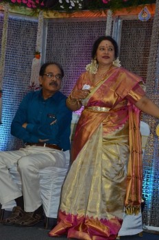 Jayachitra Son Amresh Wedding Reception - 36 of 102
