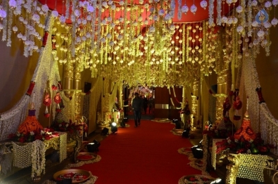 Kalamandir CMD Prasad Chalavadi Daughter Hanisha Wedding Photos - 20 of 81