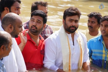 Nara Rohit Pushkara Snanam at Vijayawada - 5 of 12