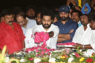 NTR and Kalyan Ram visit NTR Ghat on NTR Death Anniversary - 41 of 42