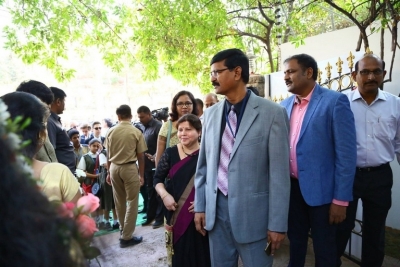 Pawan Kalyan And Adam Burakowski Visits St Marys Church - 24 of 30