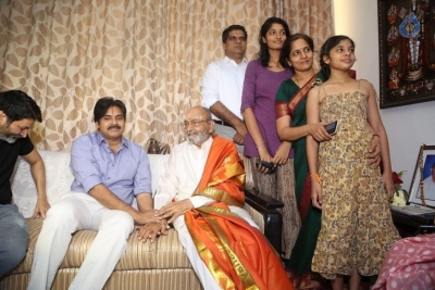 Pawan Kalyan and Trivikram Meets K Vishwanath - 75 of 77