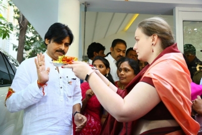 Pawan Kalyan At Jana Sena Party Office - 8 of 11