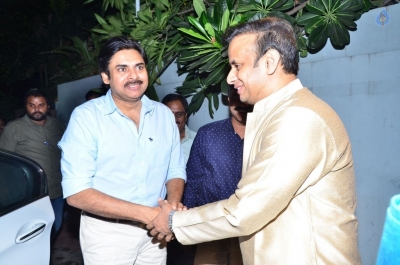 Pawan Kalyan Visits Andhra Prabha Ganapathi Pooja Photos - 25 of 41