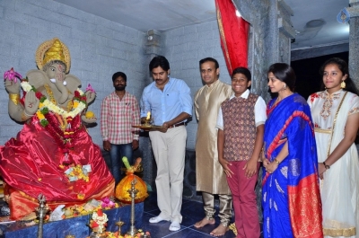 Pawan Kalyan Visits Andhra Prabha Ganapathi Pooja Photos - 27 of 41