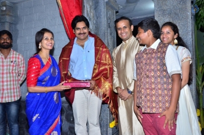 Pawan Kalyan Visits Andhra Prabha Ganapathi Pooja Photos - 39 of 41