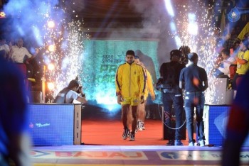 Telugu Titans Vs Jaipur Pink Panthers Kabaddi Match Photos - 32 of 100
