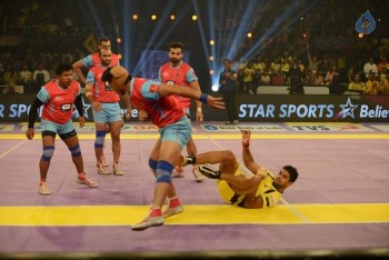 Telugu Titans Vs Jaipur Pink Panthers Kabaddi Match Photos - 41 of 100