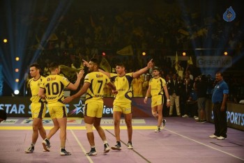 Telugu Titans Vs Jaipur Pink Panthers Kabaddi Match Photos - 45 of 100