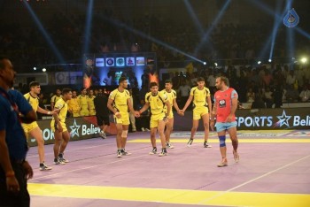 Telugu Titans Vs Jaipur Pink Panthers Kabaddi Match Photos - 49 of 100
