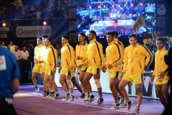 Telugu Titans Vs Jaipur Pink Panthers Kabaddi Match Photos - 50 of 100