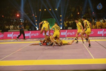 Telugu Titans Vs Jaipur Pink Panthers Kabaddi Match Photos - 53 of 100