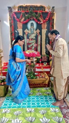 Celebrities Performs Ganesh Pooja - 16 of 16