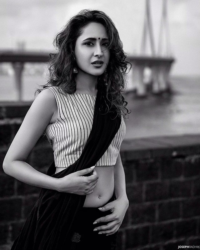 Pragya Jaiswal Black and White Pics - 2 / 4 photos