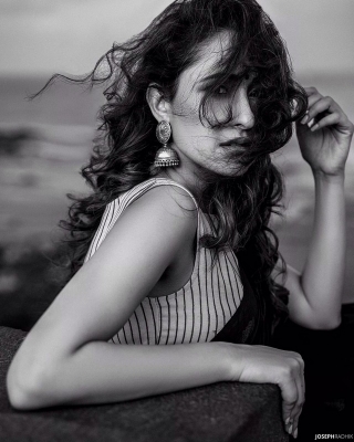 Pragya Jaiswal Black and White Pics - 3 of 4