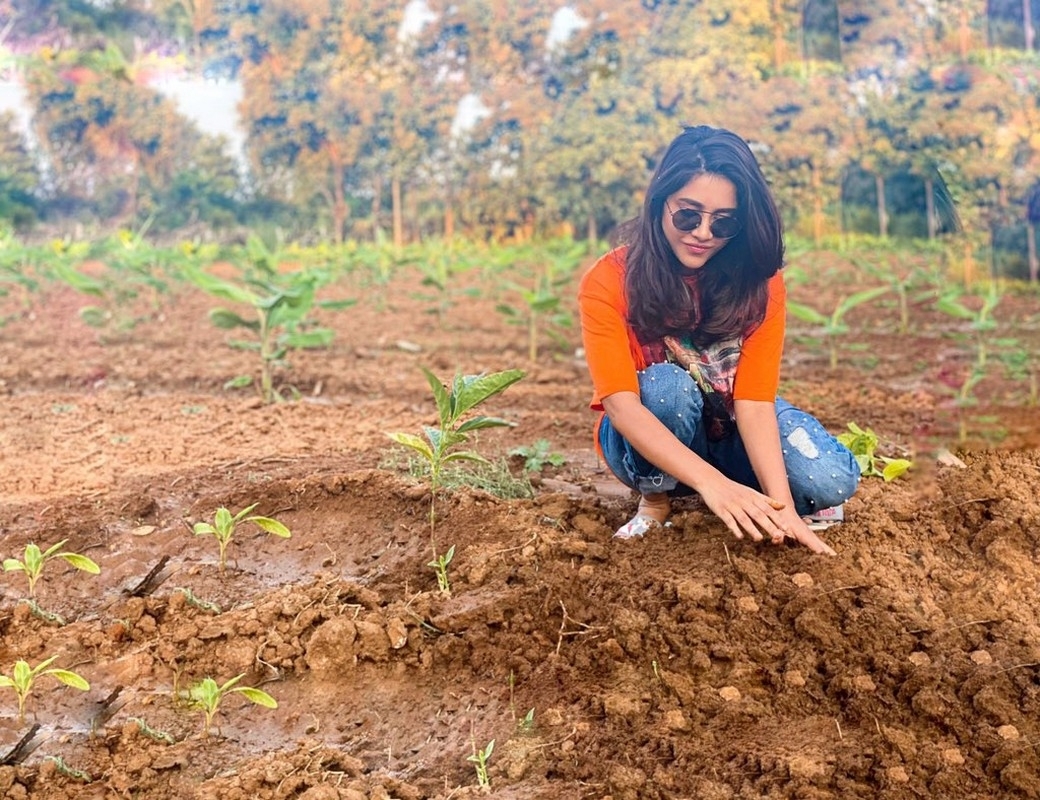 Nabha Natesh Accepted Green India Challenge - 1 / 3 photos