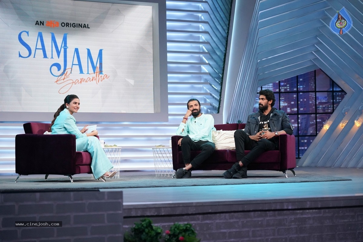 Rana Daggubati, Nag Ashwin and Samantha from the sets of SamJam - 20 / 23 photos