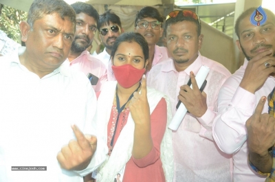 Celebrities cast their Vote GHMC Elections 01 - 19 of 36