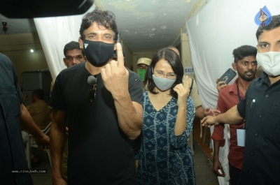 Celebrities cast their Vote GHMC Elections 02 - 19 of 57