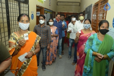 Celebrities cast their Vote GHMC Elections 02 - 26 of 57
