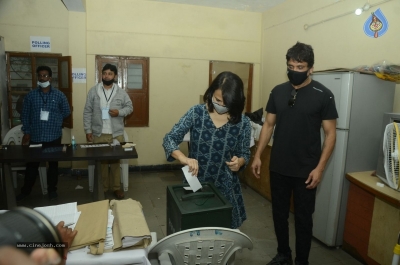 Celebrities cast their Vote GHMC Elections 02 - 31 of 57