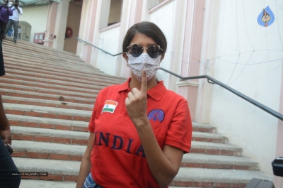 Celebrities cast their Vote GHMC Elections 02 - 49 of 57