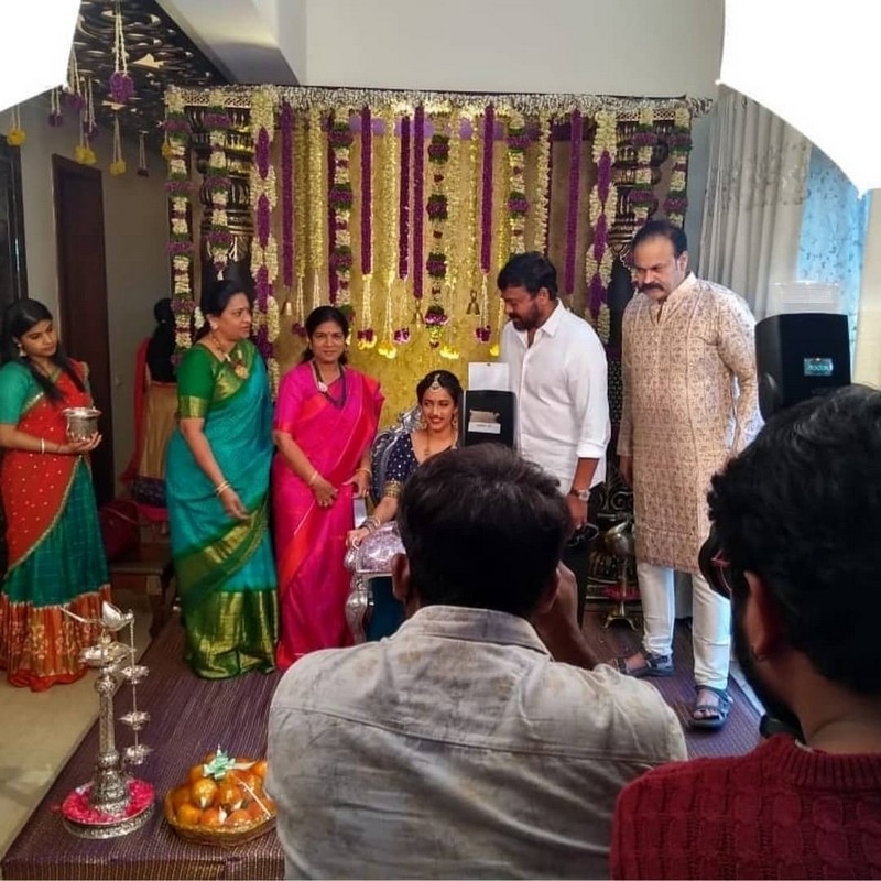 Chiru at Niharika Pre Wedding Celebrations - 4 / 7 photos