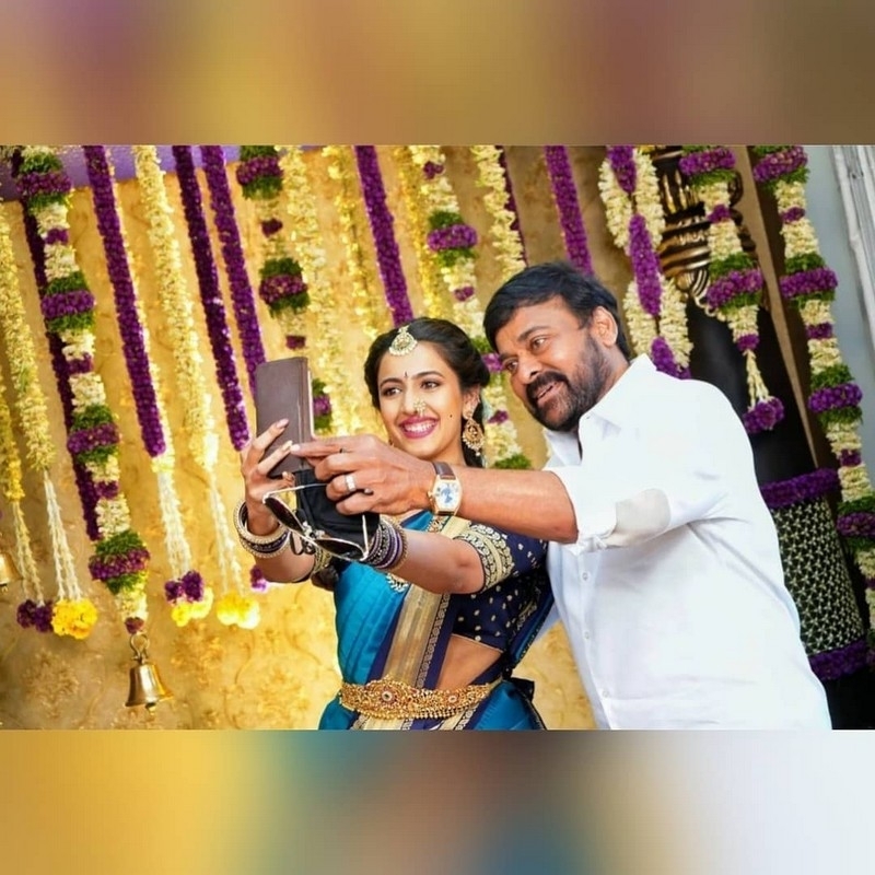 Chiru at Niharika Pre Wedding Celebrations - 7 / 7 photos