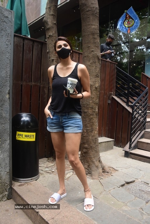 Daisy Shah Spotted Coffee Cafe in Bandra - 3 / 11 photos